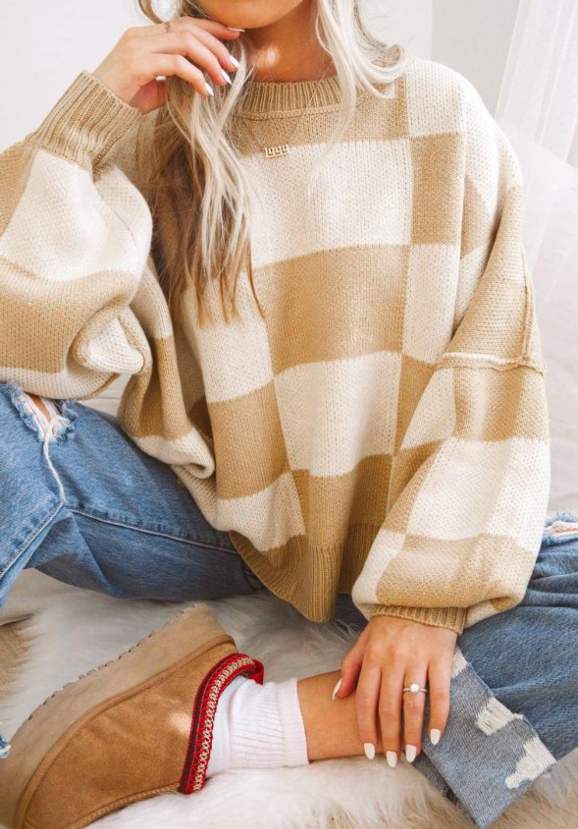 PREORDER - Checker Sweater - ENDS 2/8