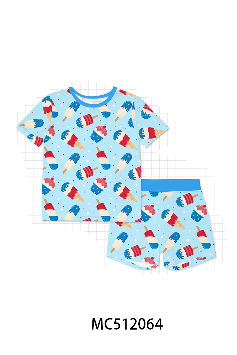 PO76 Blue ice cream bamboo collection