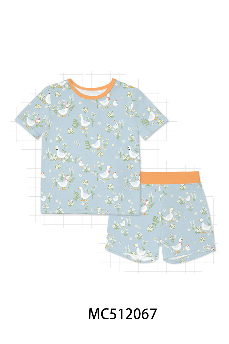 PO76 Blue goose daisy bamboo collection