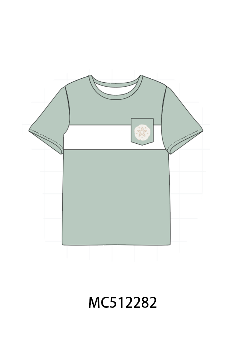 PO76 Sage starfish shell embroidery collection