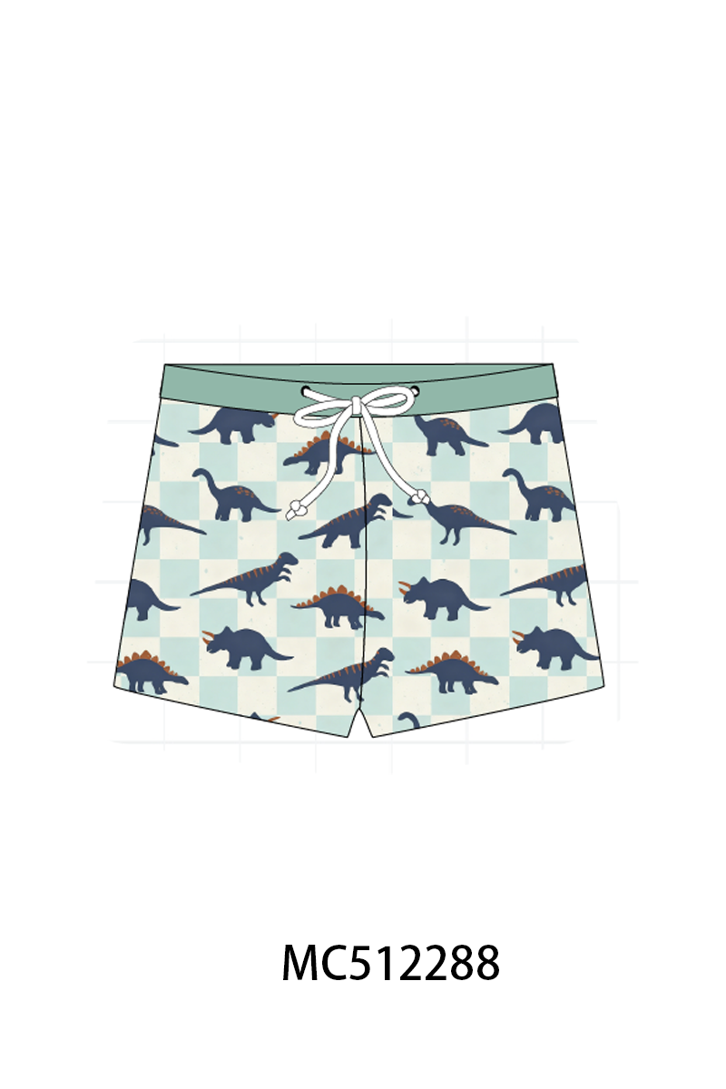 PO76 Sage dinosaur boy swimsuit collection