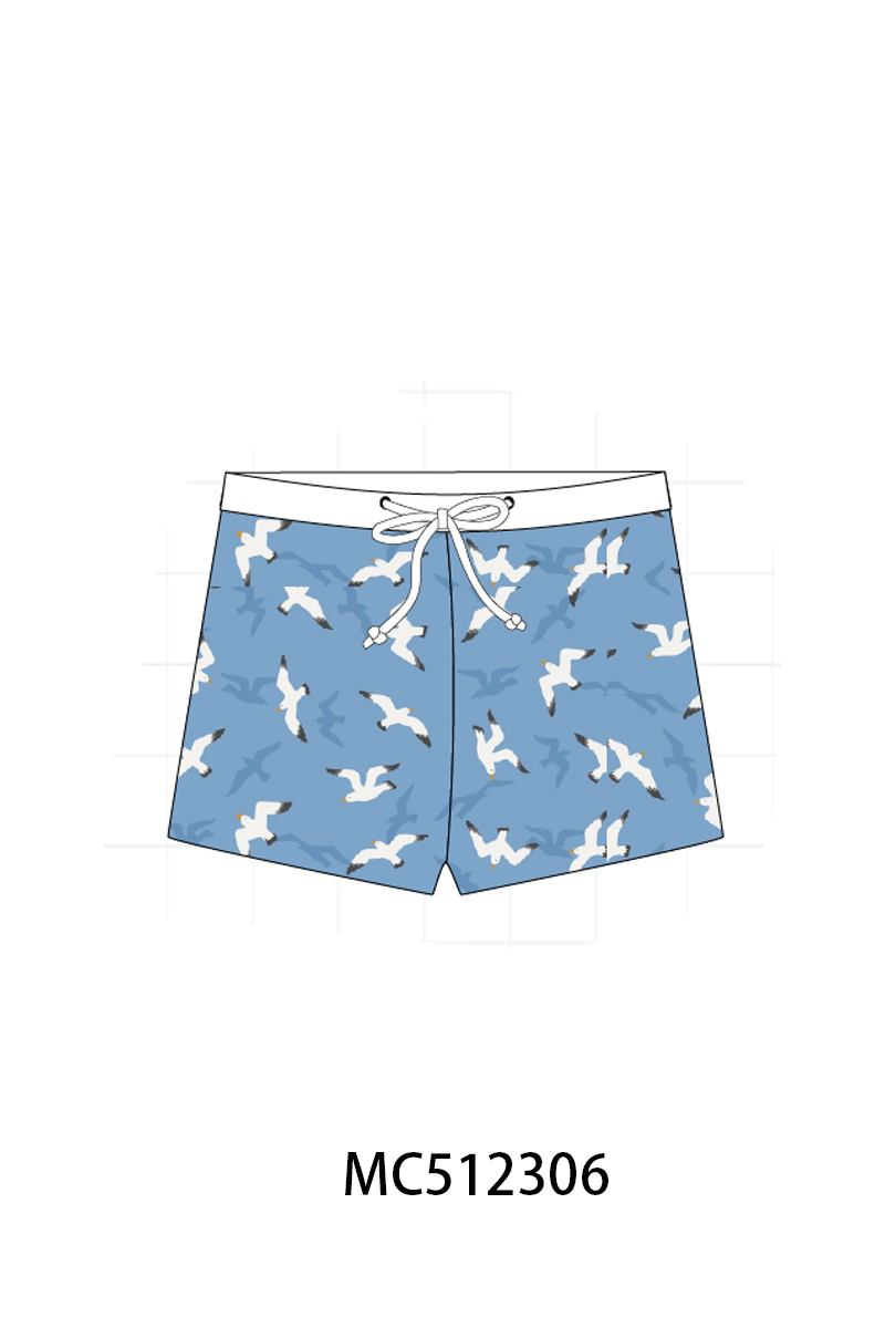 PO76 Blue sea gull boy swimsuit collection
