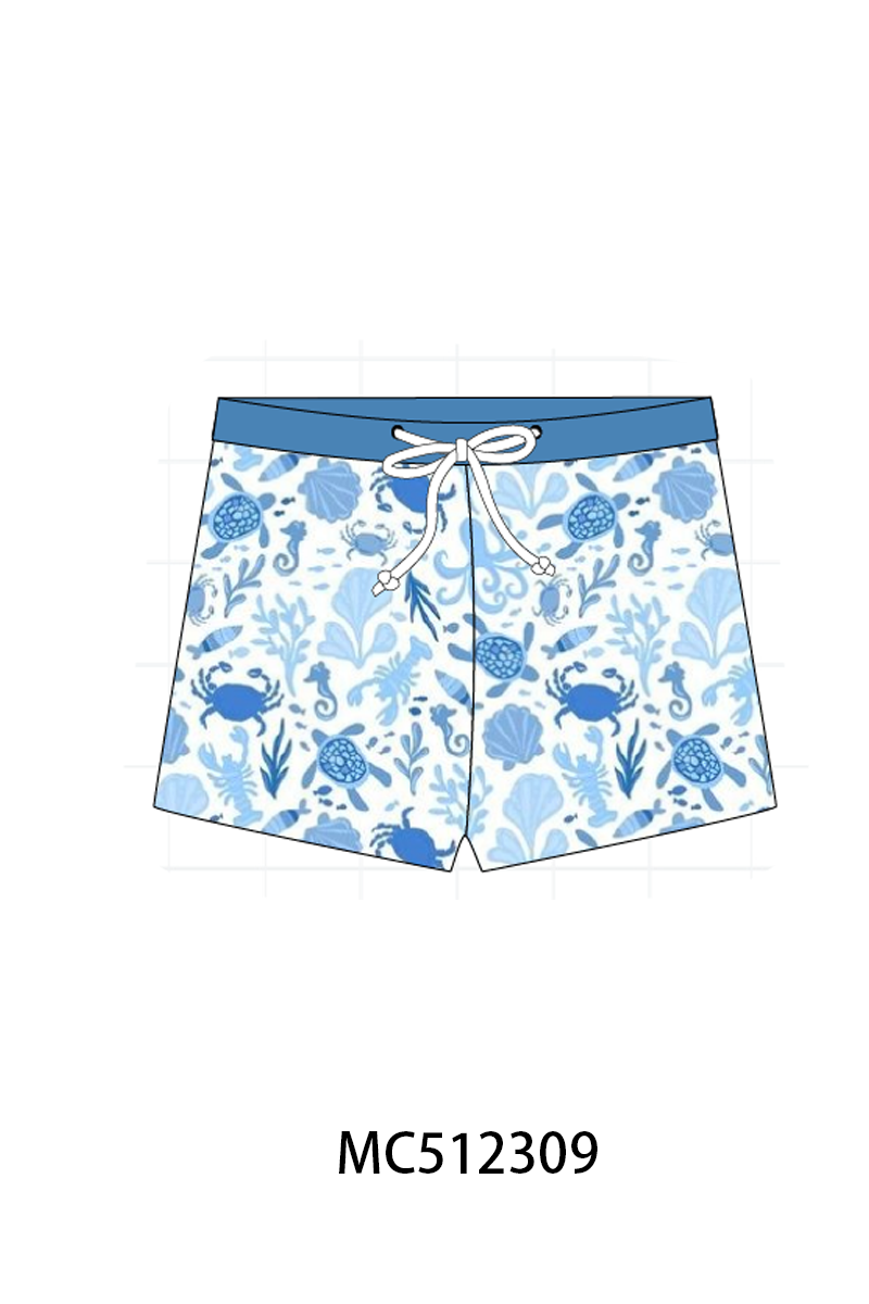 PO76 Blue marine boy swimsuit collection