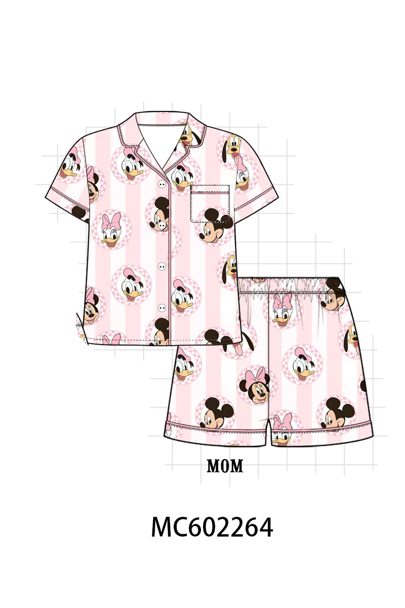 PO81 Pink character print bamboo collection