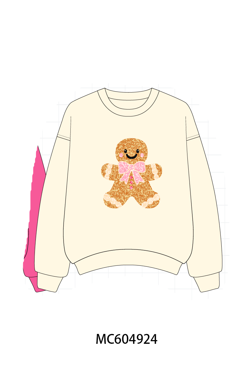 (ETA EARLY OCT) PO90 Christmas gingerbread sequin mom&me collection