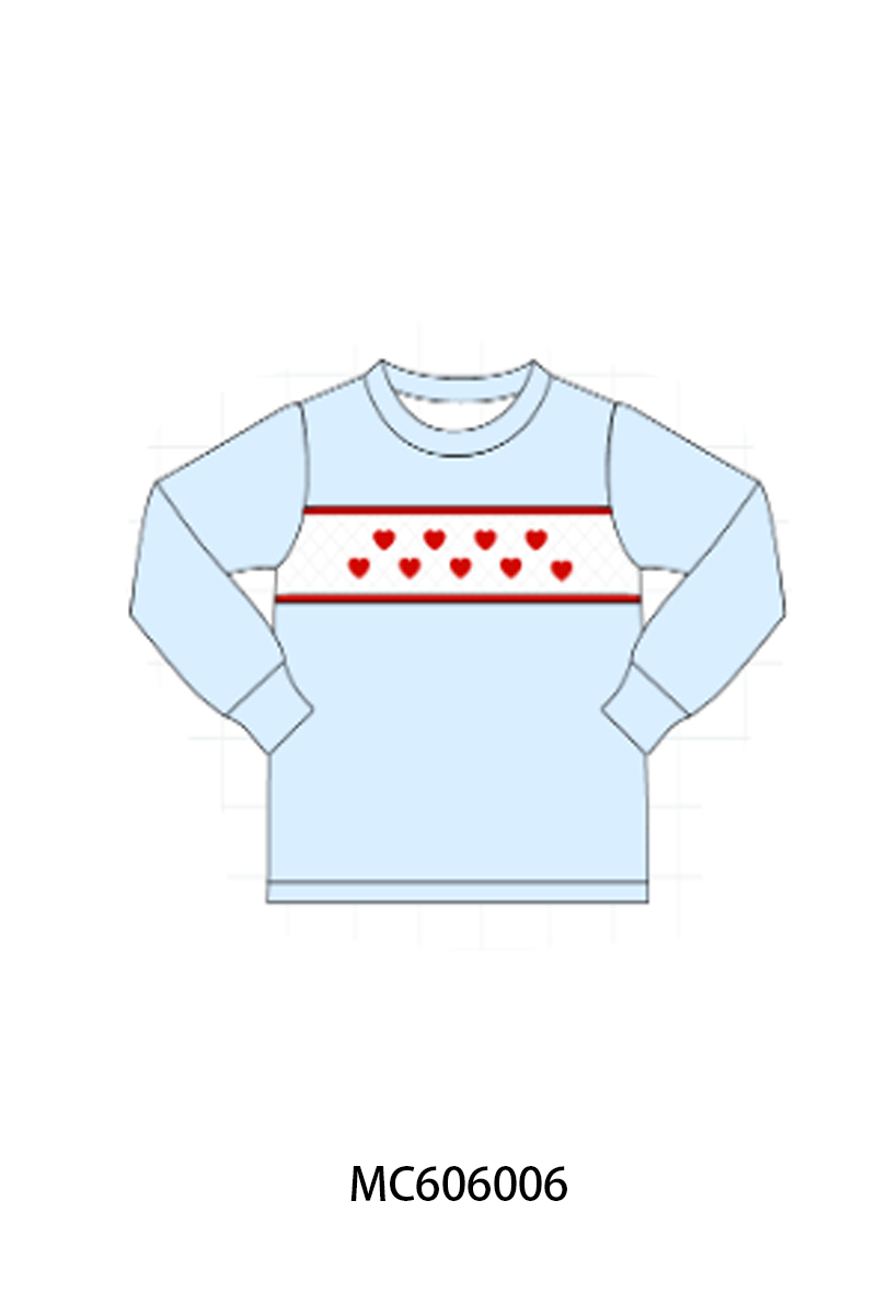 PO95 Pink&blue heart smocked collection