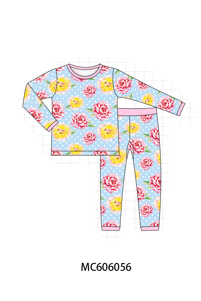 PO95 Pink peony bamboo collection