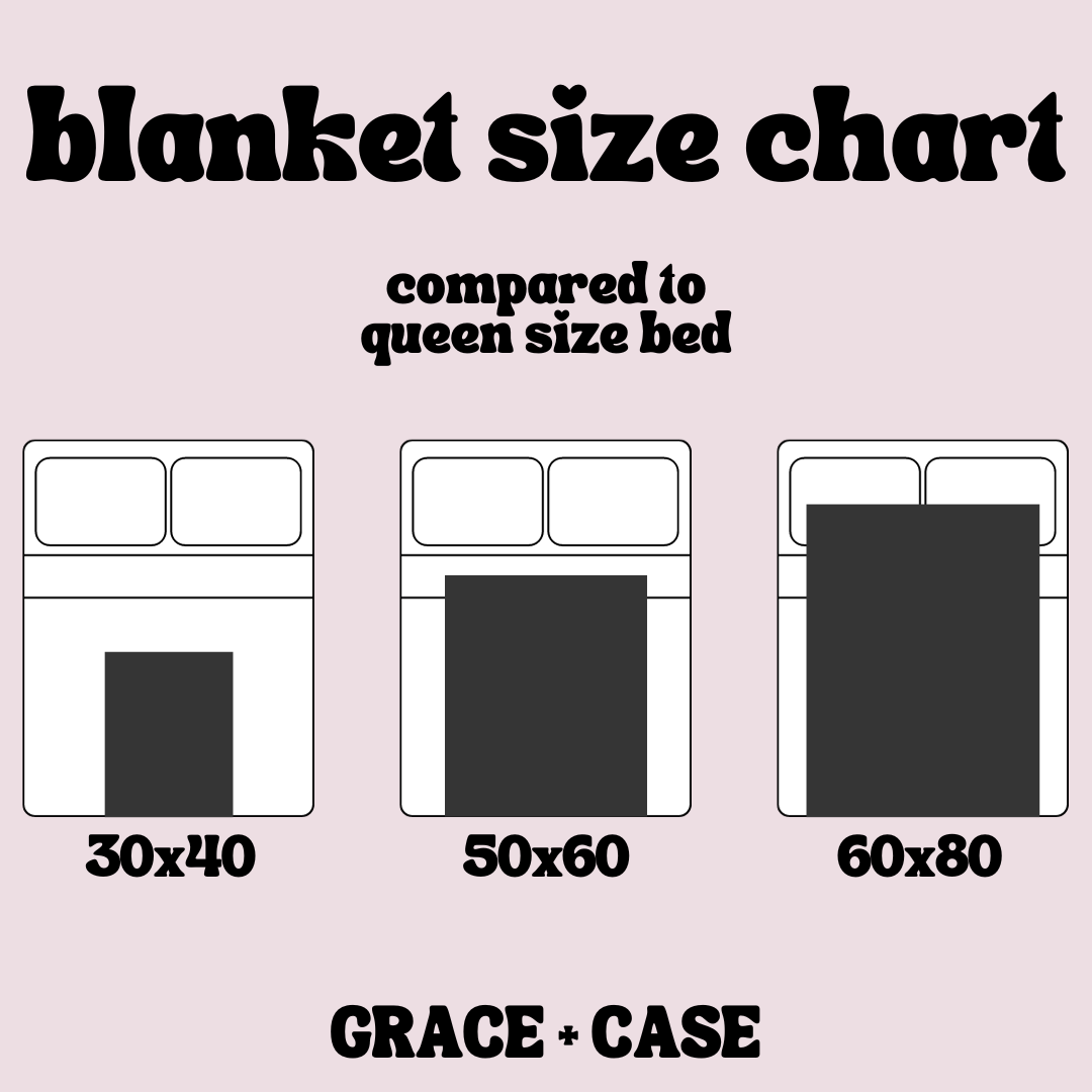30x40 PERSONALIZED "MINKY" BLANKETS ENDS 8/2