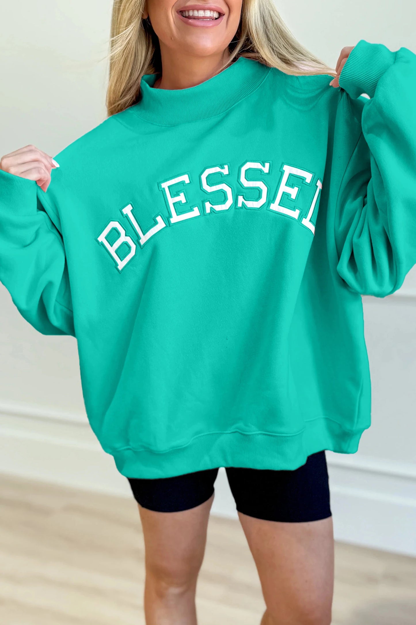 PREORDER - Blessed Mock Neck Sweatshirt - ENDS 2/8
