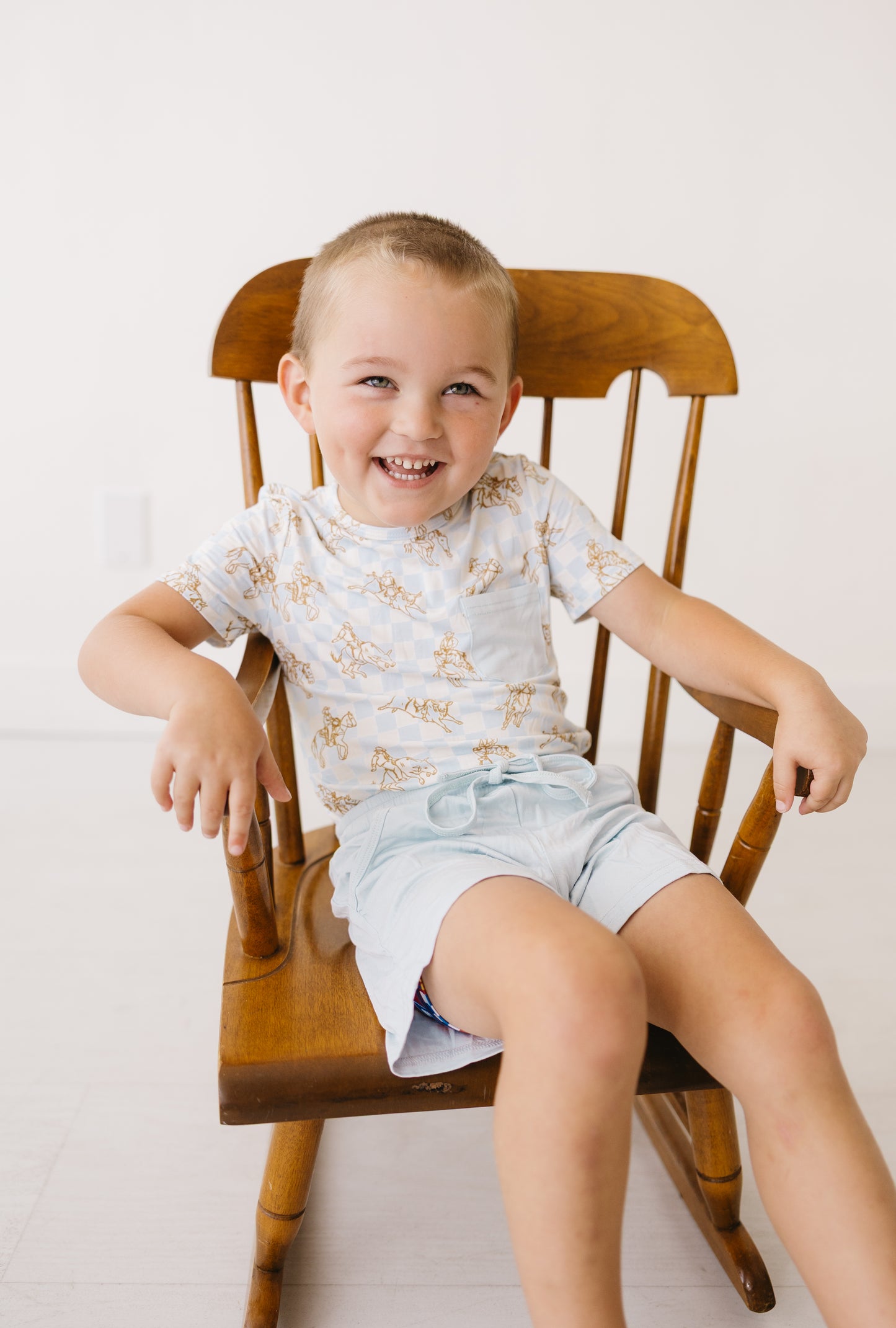 Western Checks Daywear Short Set