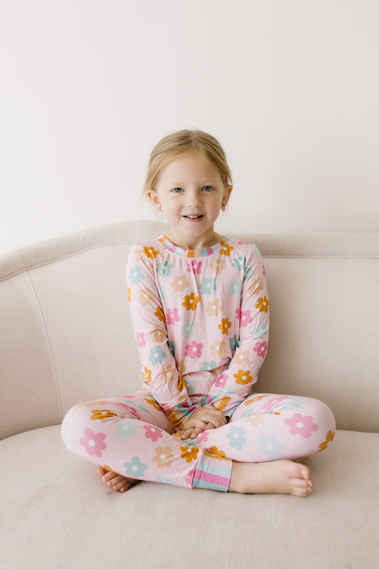 Retro Daises Long Sleeve Set