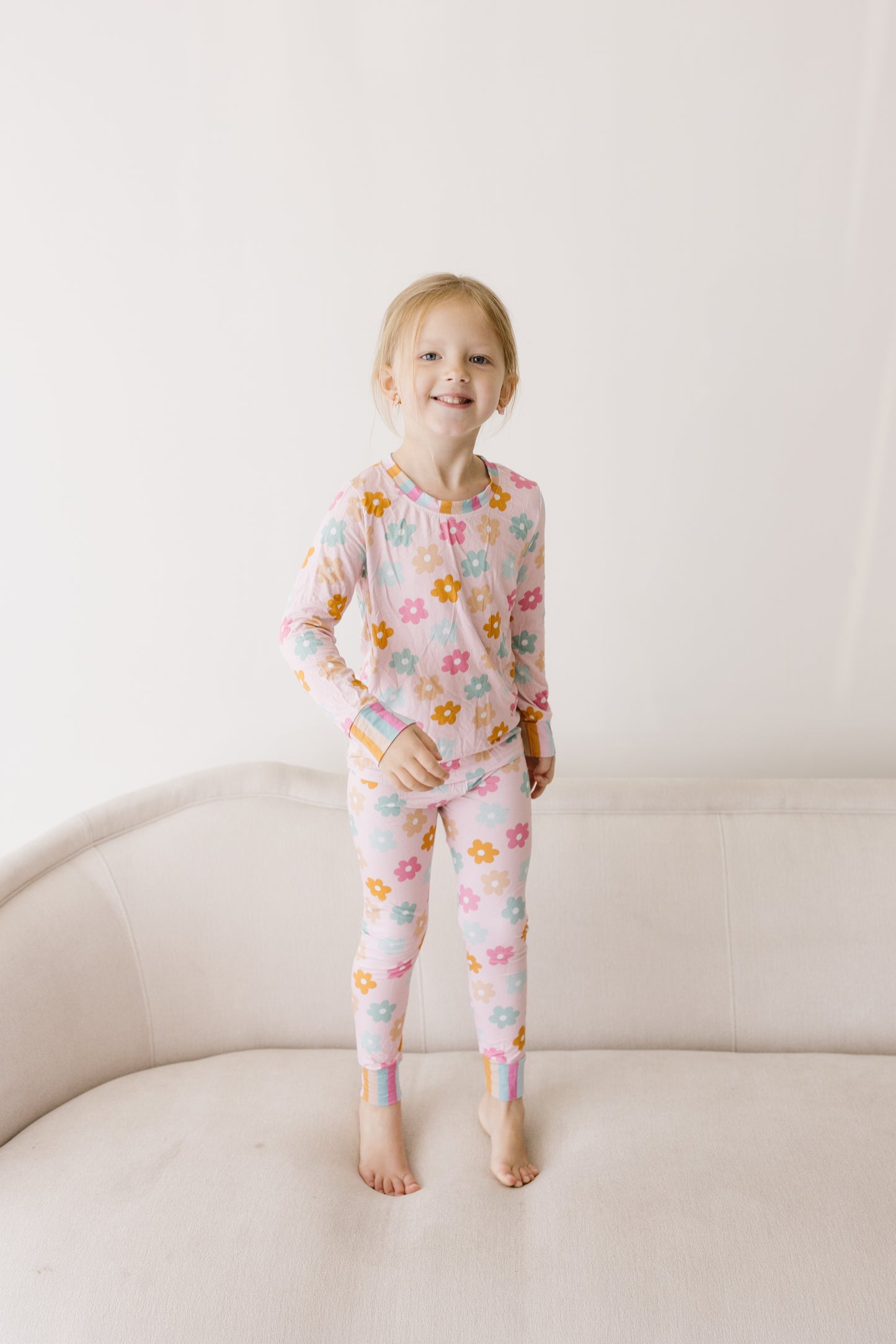 Retro Daises Long Sleeve Set