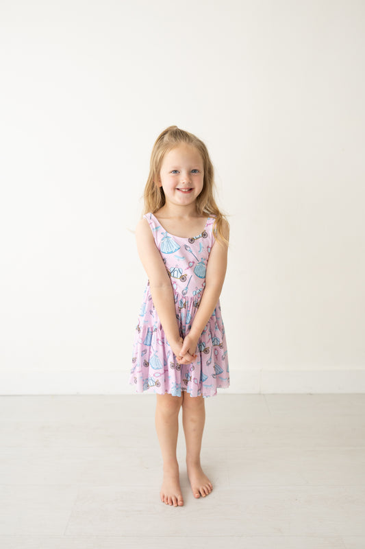 Midnight Magic Athletic Mesh Dress w/ Shorts