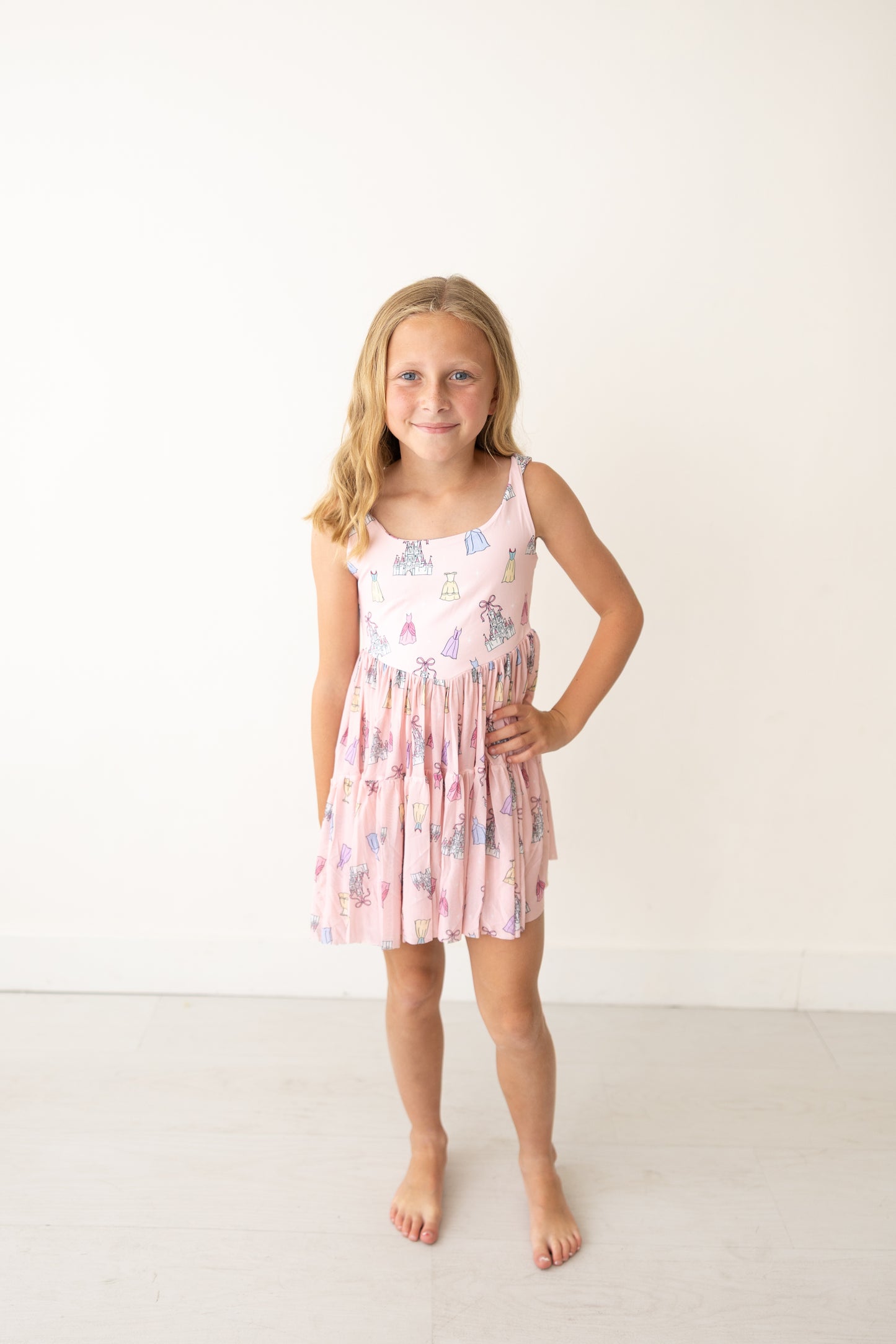 Glimmering Gowns Athletic Mesh Dress w/ Shorts