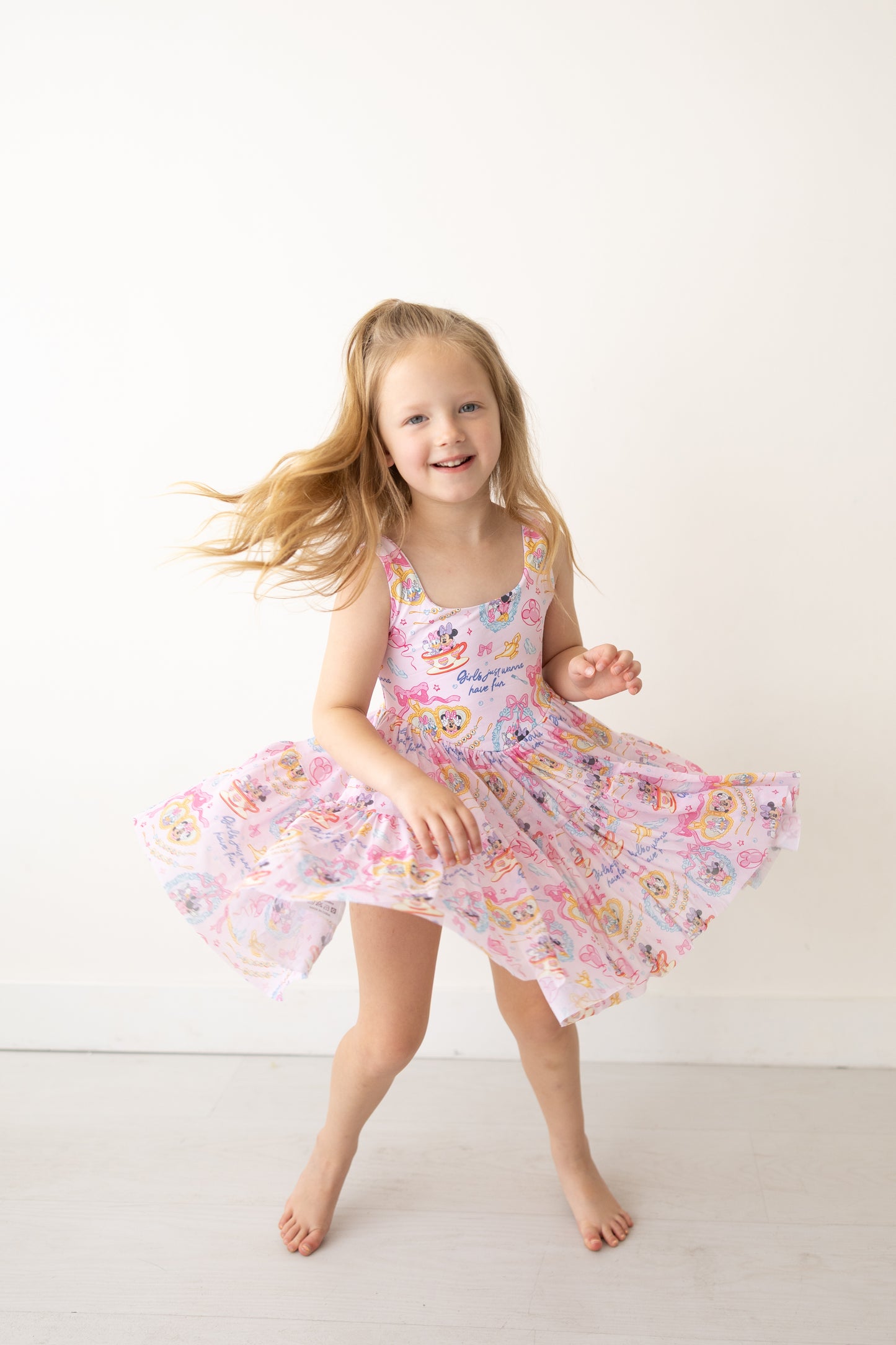 Girls Just Wanna Have Fun Athletic Mesh Dress w/ Shorts