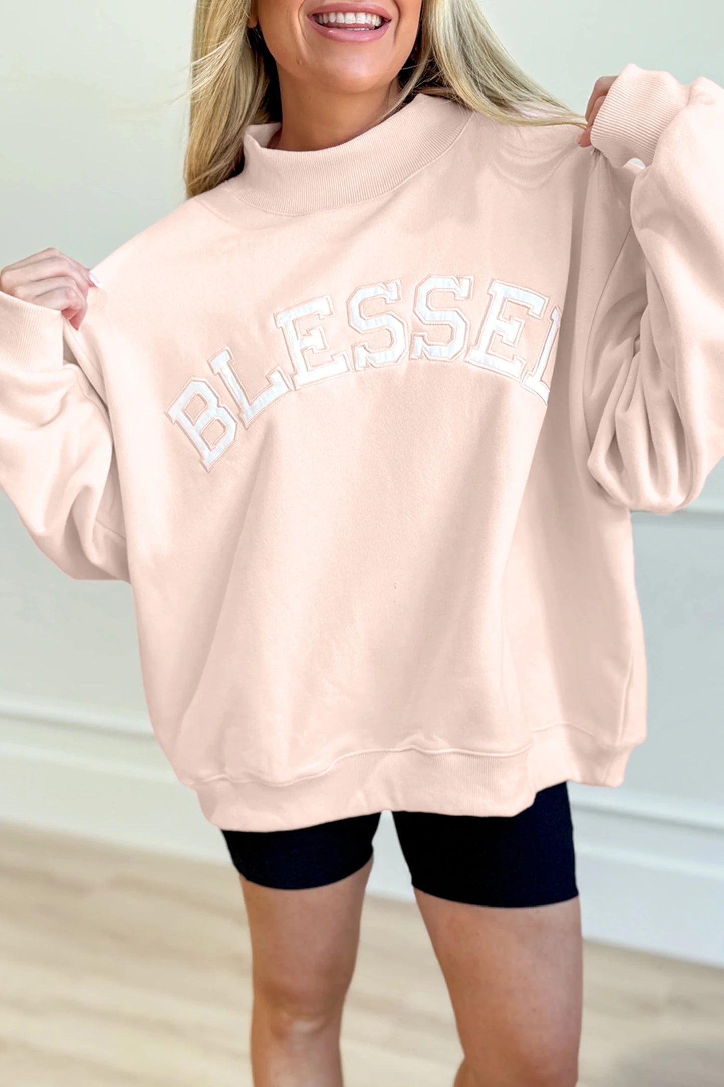 PREORDER - Blessed Mock Neck Sweatshirt - ENDS 2/8