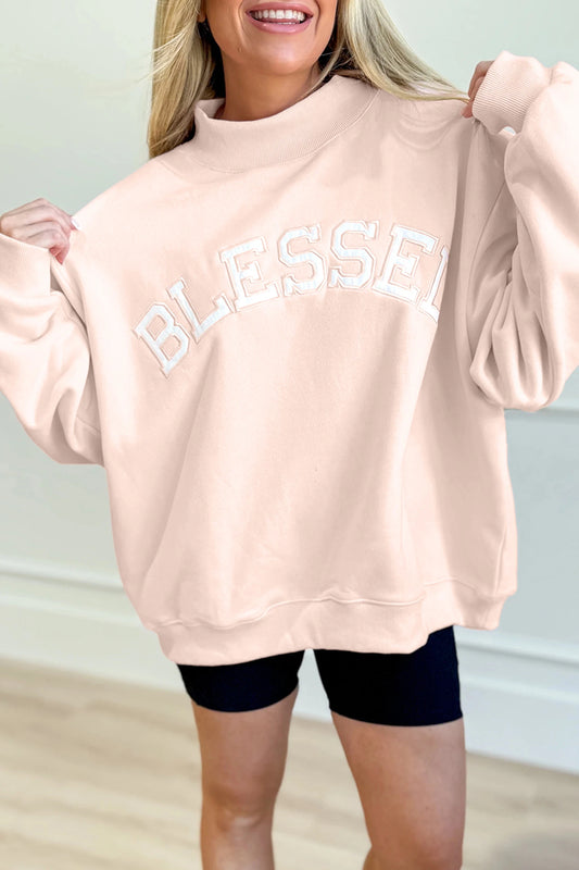 PREORDER - Blessed Mock Neck Sweatshirt - ENDS 2/8