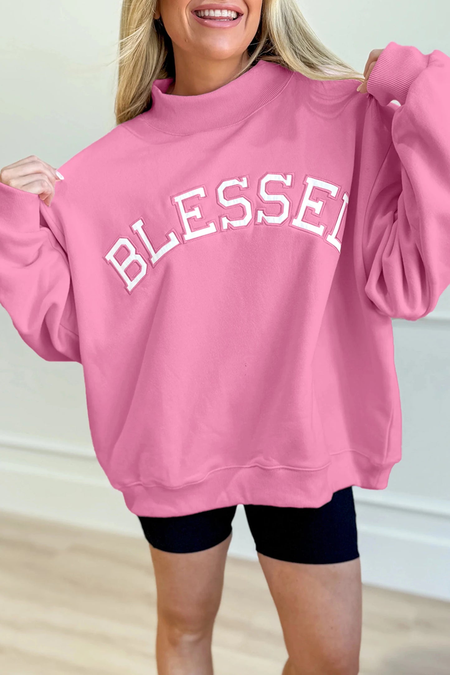 PREORDER - Blessed Mock Neck Sweatshirt - ENDS 2/8