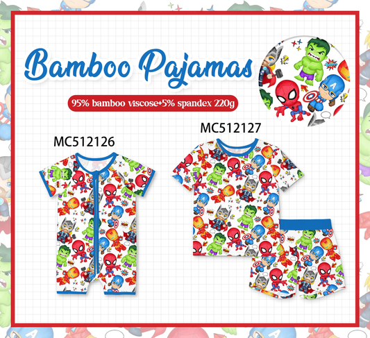 PO76 Blue character bamboo collection