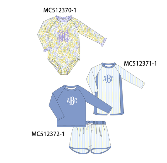 PO76 Floral monogram embroidery collection