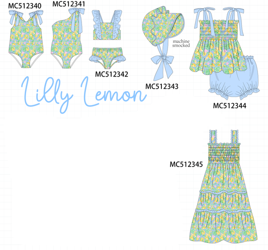 PO76 Green&blue lily lemon collection