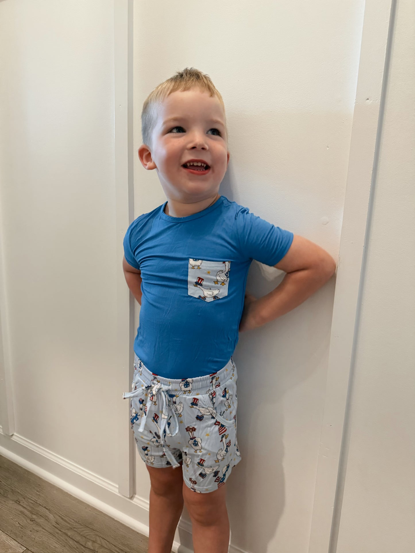 Patriotic Goose Daywear Short Set