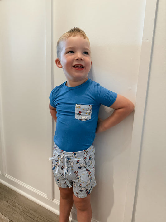Patriotic Goose Daywear Short Set