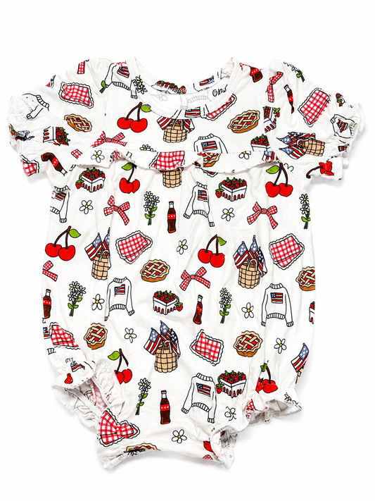 Vintage Americana Ruffle Bubble