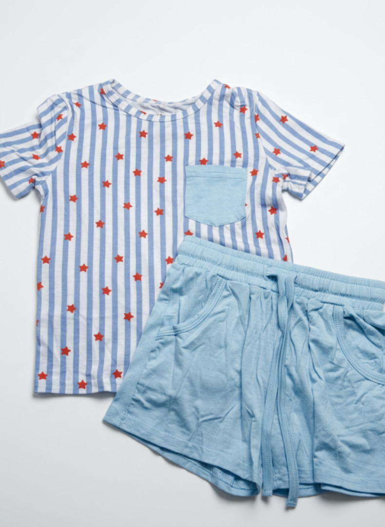 Stars & Stripes Pocket Short Set