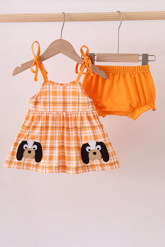 TN Plaid Bloomer Set