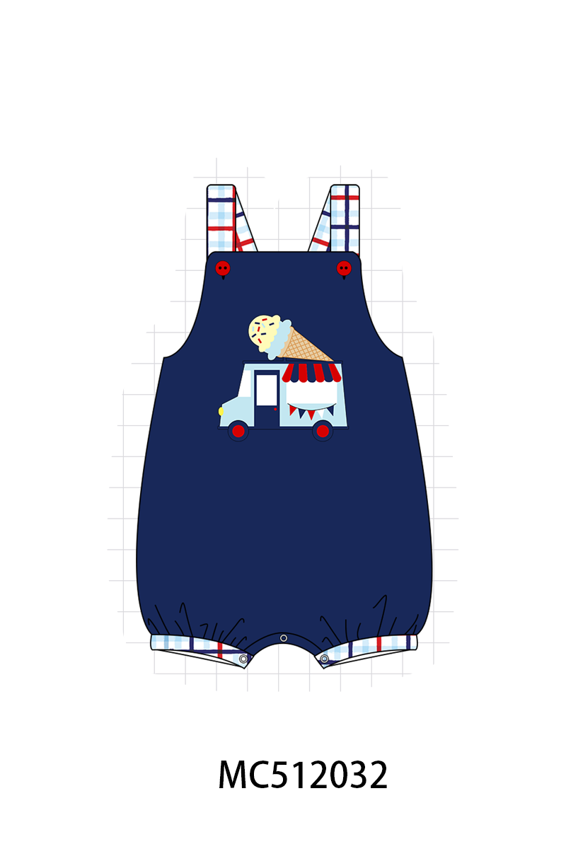 PO76 Navy patriotic ice cream truck applique collection