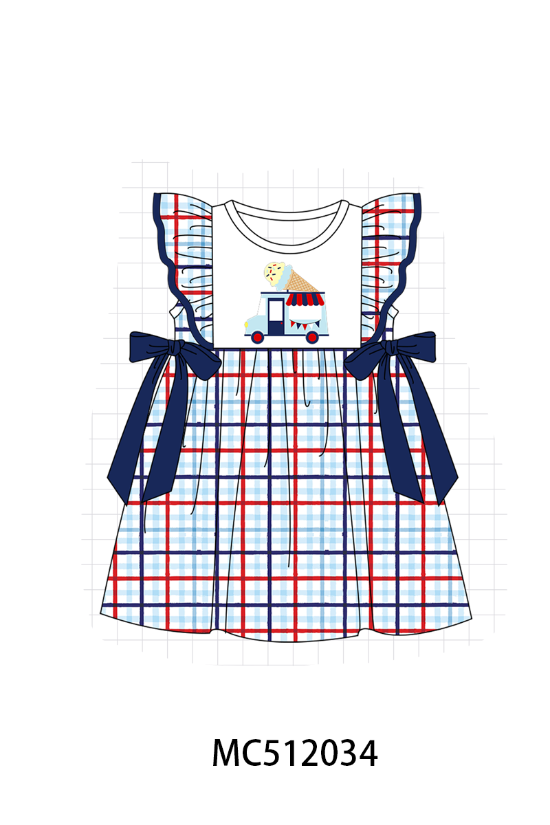 PO76 Navy patriotic ice cream truck applique collection