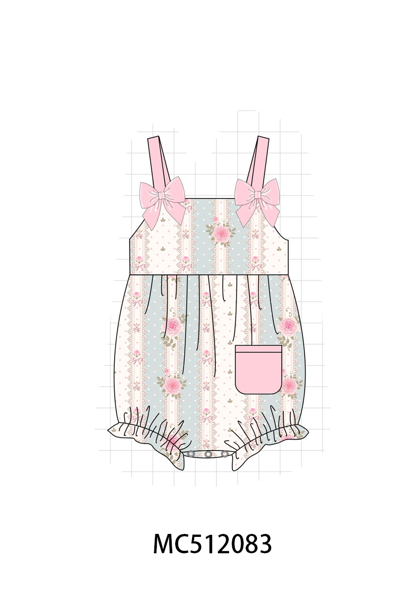 PO76 Pink polka dot rose print collection