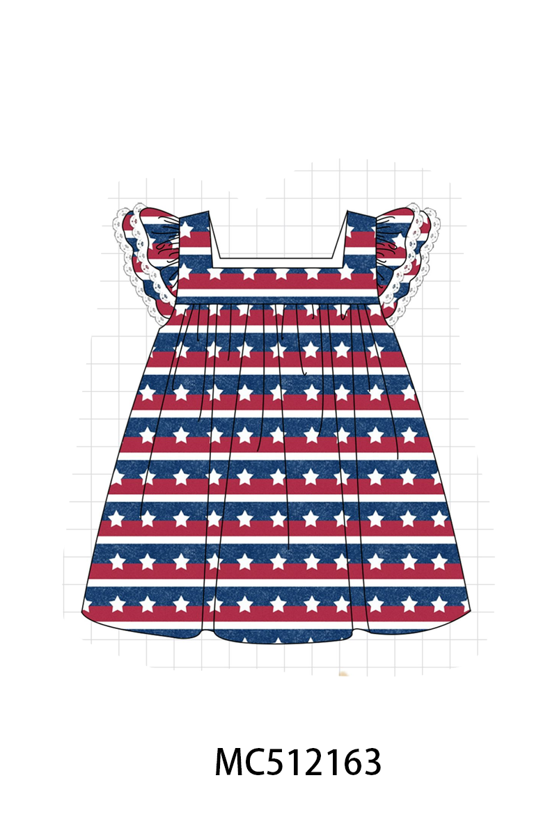 PO76 Navy Patriotic star print collection