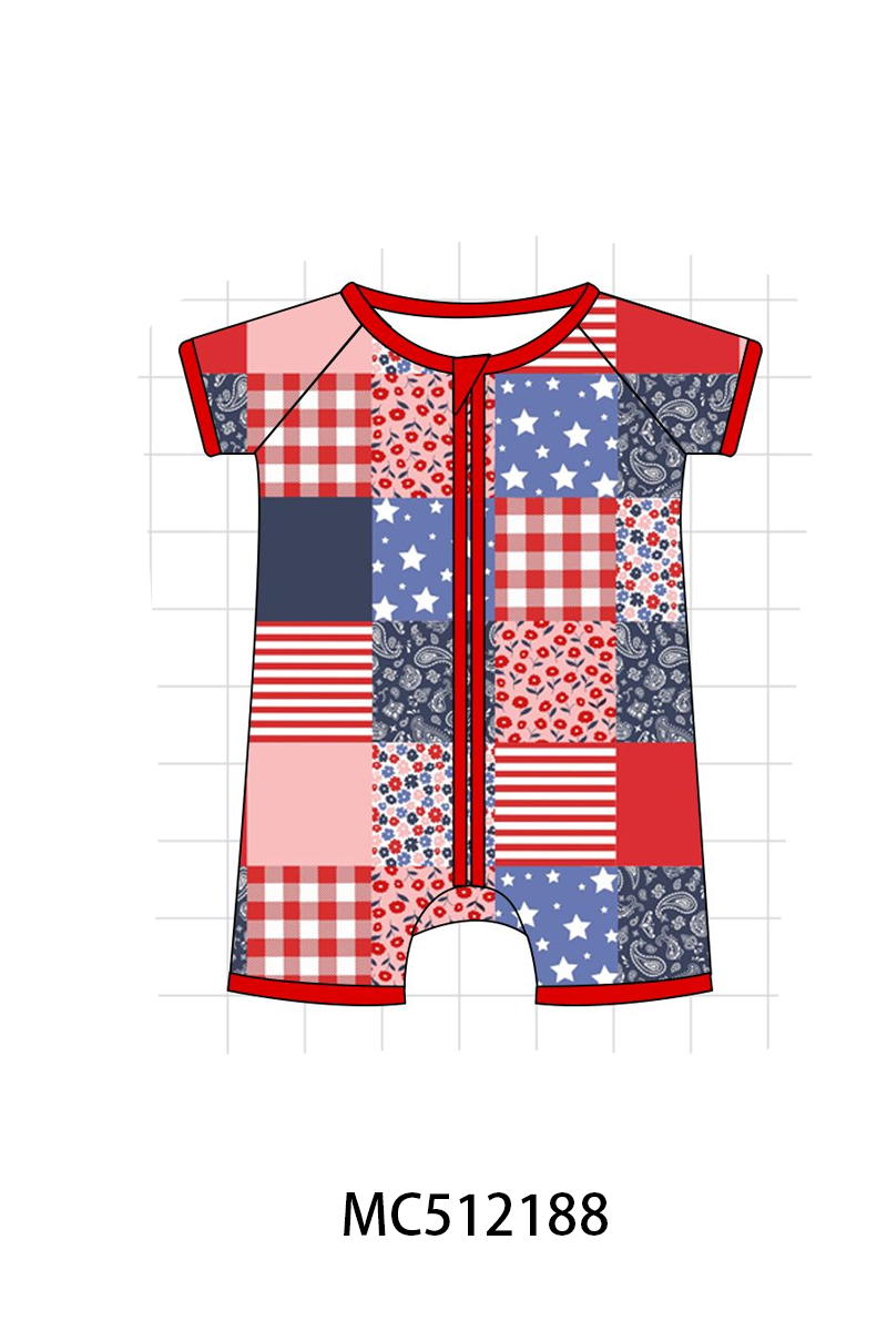 PO76 Patriotic checkered bamboo collection