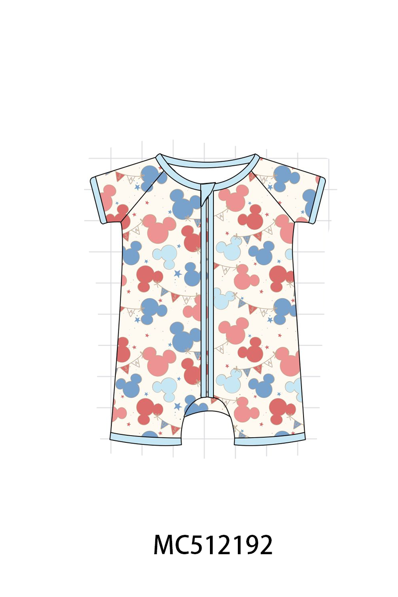 PO76 Blue character print bamboo collection