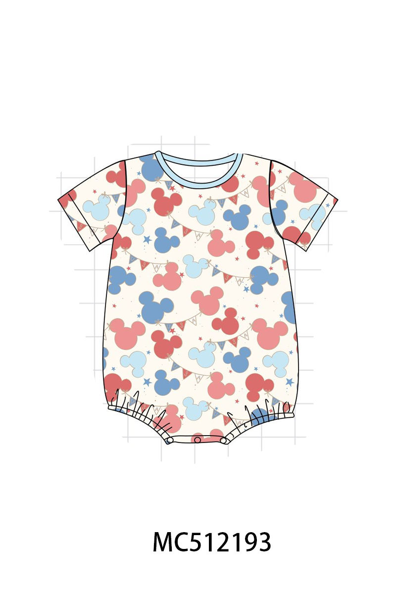 PO76 Blue character print bamboo collection