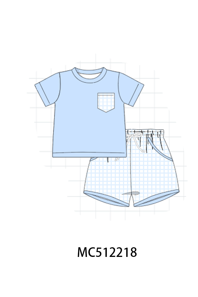 PO76 Blue rose smocked collection