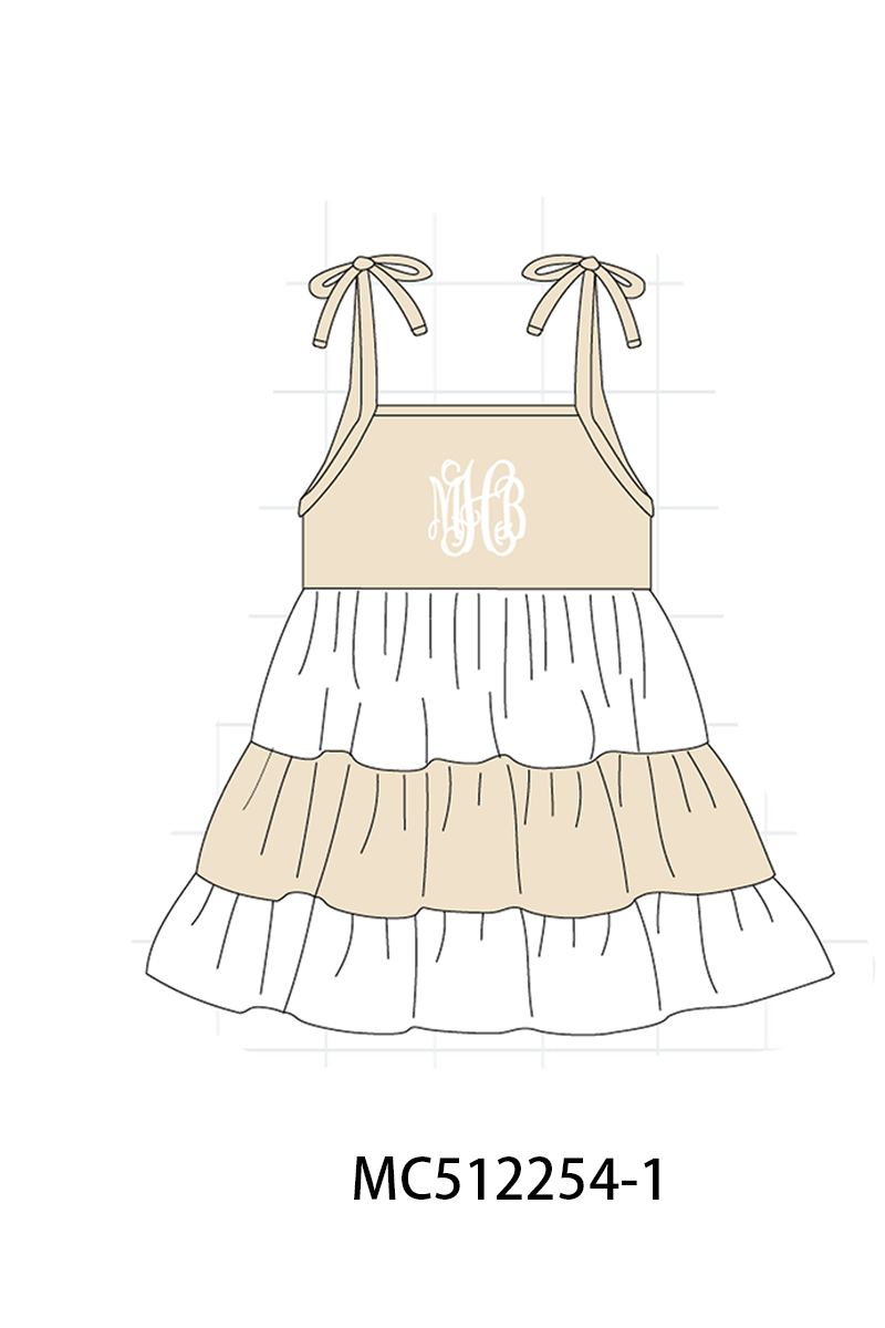 PO76 Khaki block monogram embroidery collection