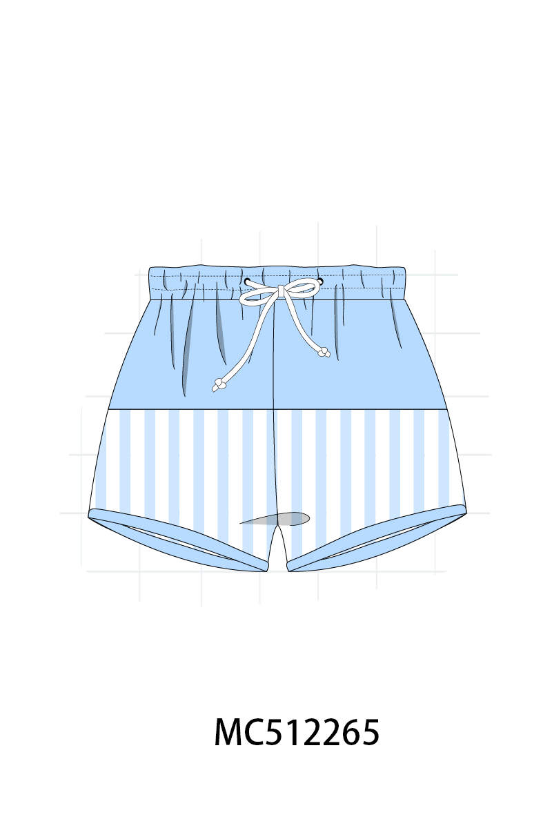 PO76 Blue farm print swimsuit collection