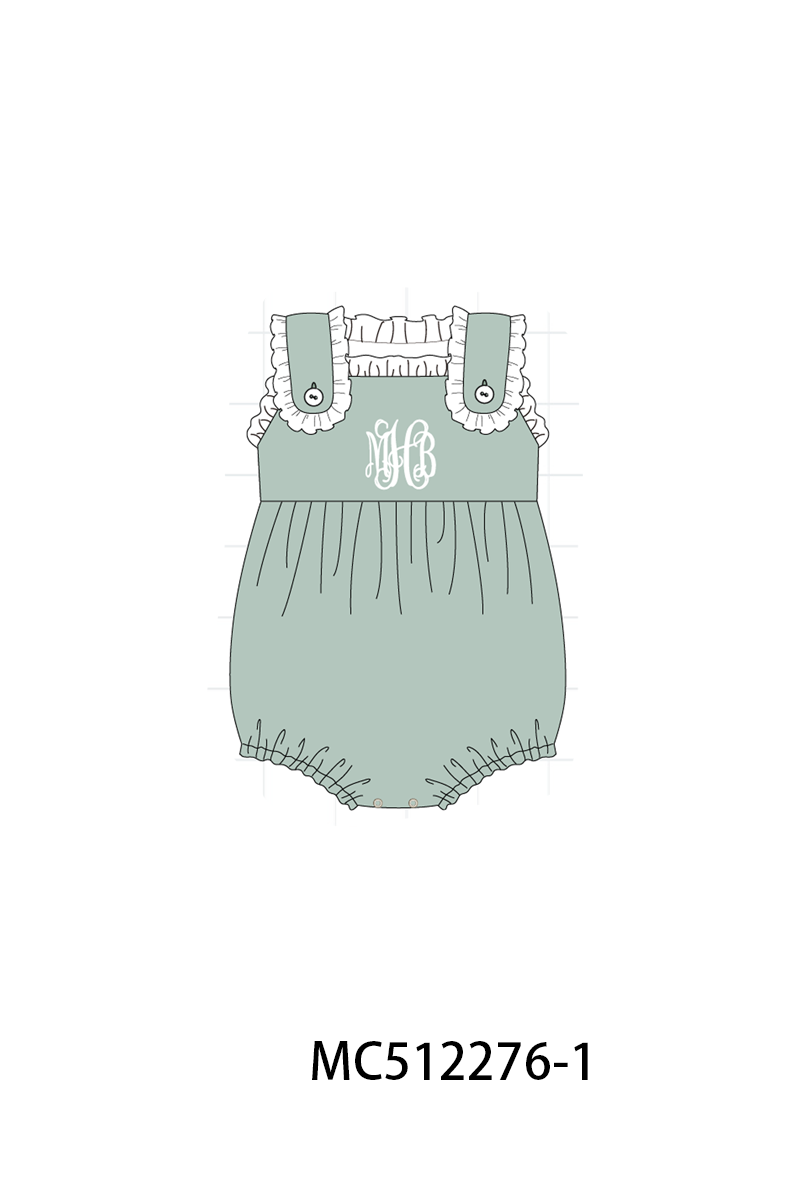 PO76 Sage monogram embroidery collection