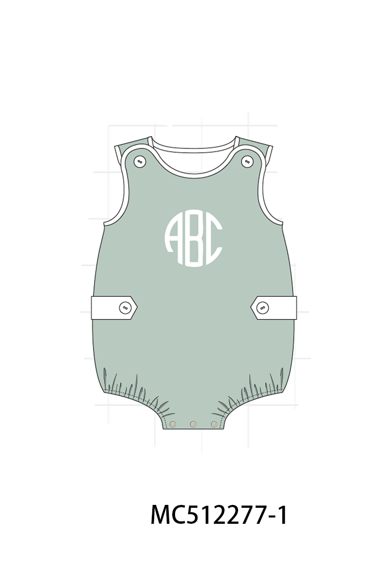 PO76 Sage monogram embroidery collection