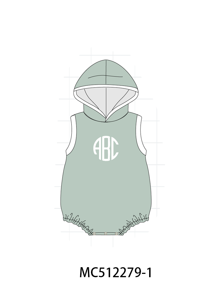 PO76 Sage monogram embroidery collection