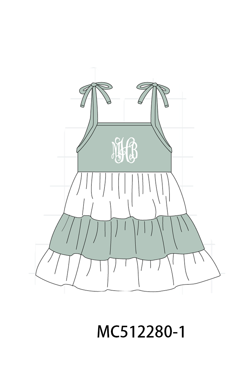 PO76 Sage monogram embroidery collection