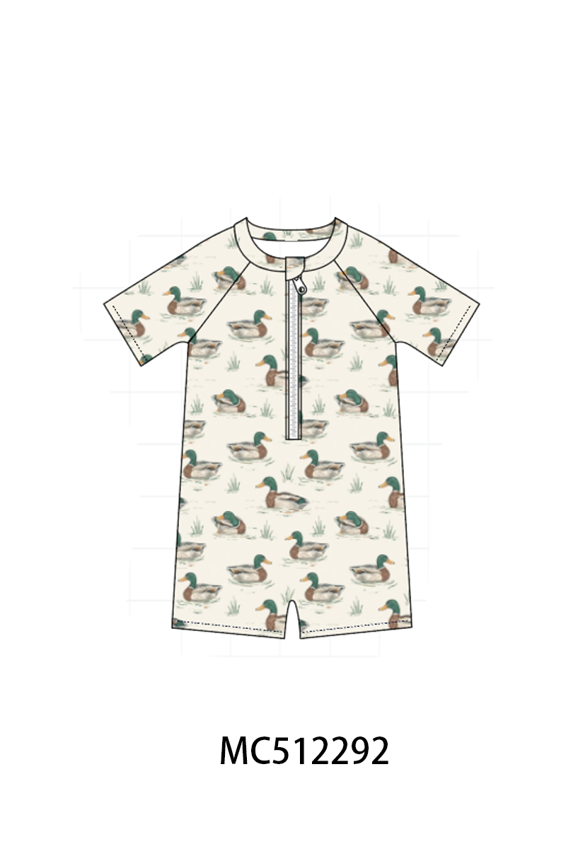 PO76 Sage duck boy swimsuit collection