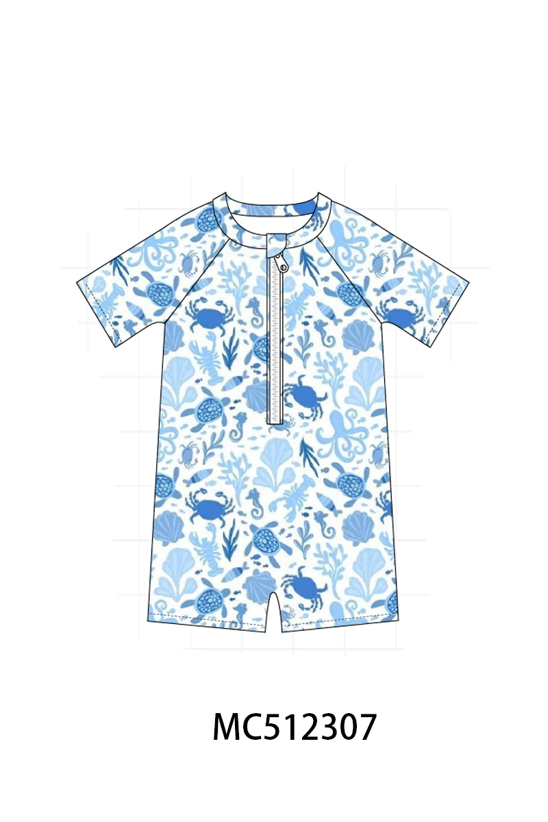 PO76 Blue marine boy swimsuit collection