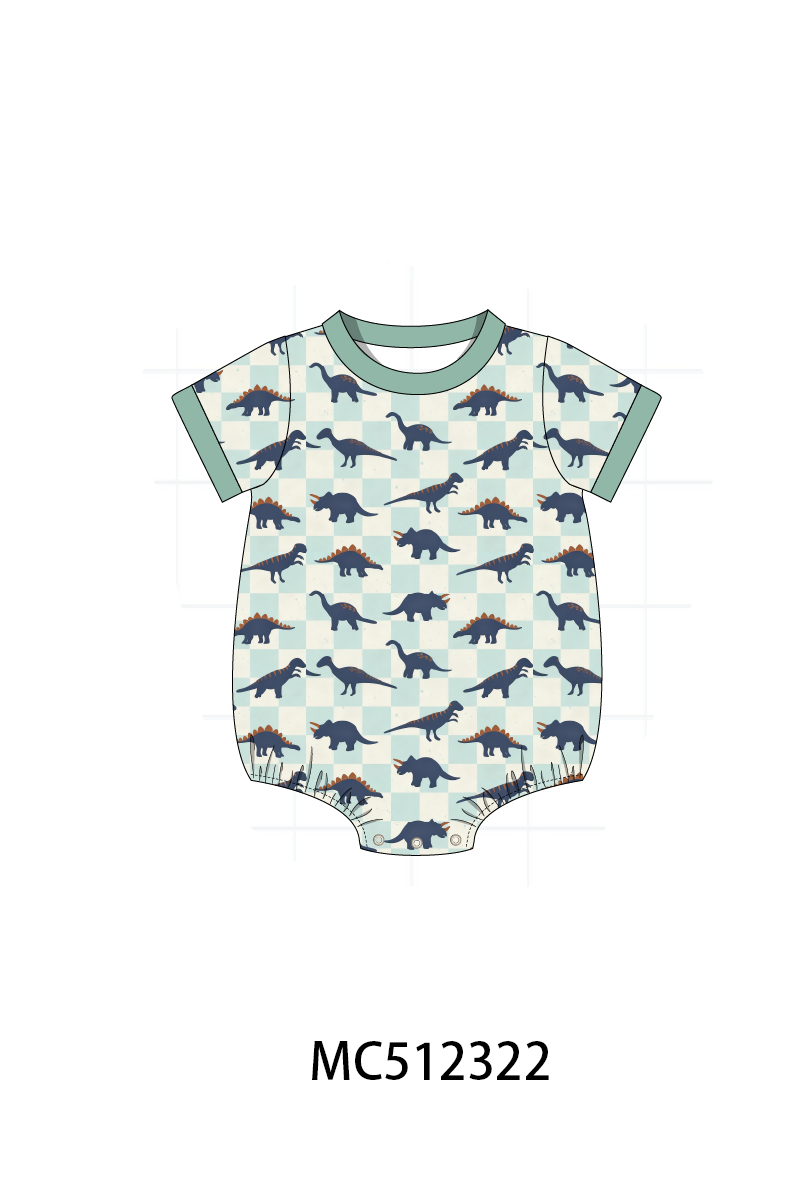 PO76 Green dinosaur boy collection