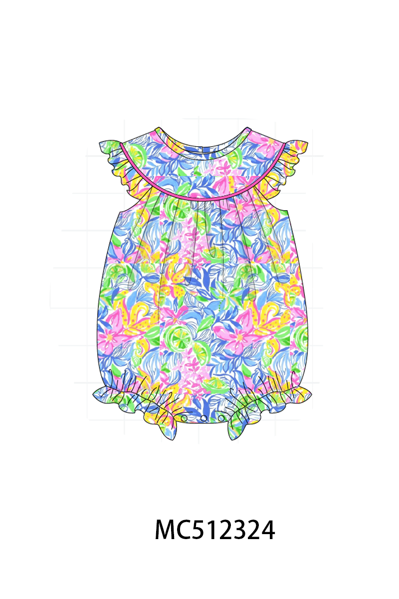 PO76 Pink lily floral print collection