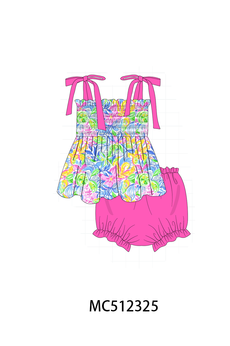 PO76 Pink lily floral print collection