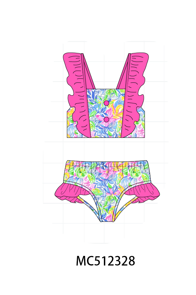 PO76 Pink lily floral print collection